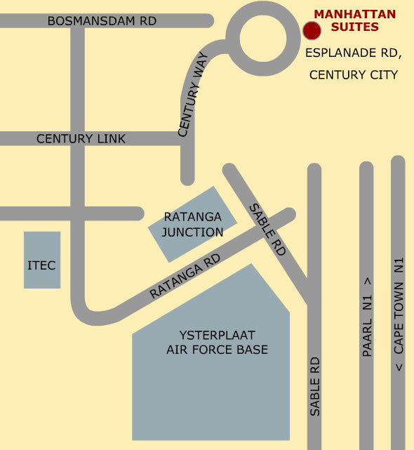 Manhattan Suites Map