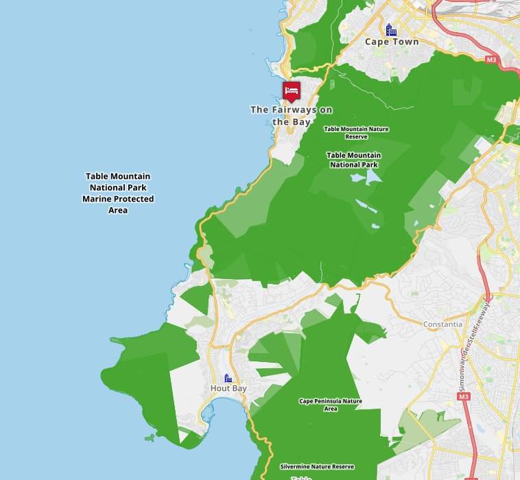 Map for The Fairways - Luxury Hotel In Camps Bay - Cape Town Boutique ...